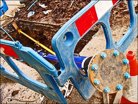 Water pipes in Arnside