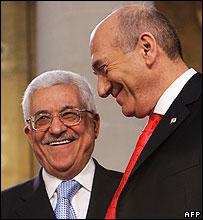 اولمرت و عباس
