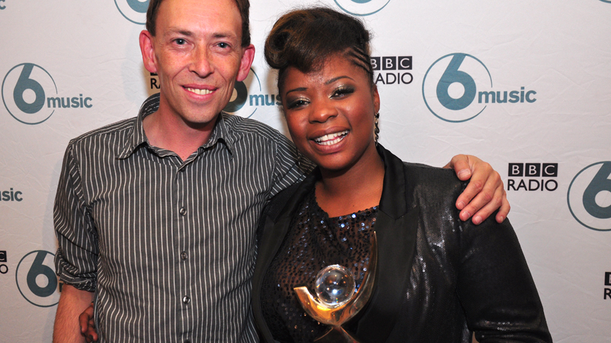 Steve with the winner Speech Debelle