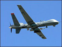 Avião não-tripulado americano