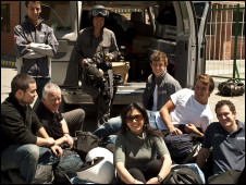 Director Claudio Von Planta with the Racing Green team