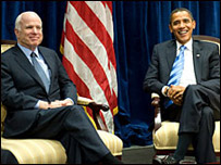 Hai ông John McCain và Barack Obama