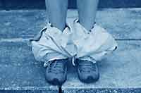 Myles drops his trousers