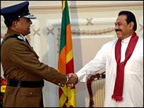 IGP Jayantha Wickramaratne meeting President Rajapaksa