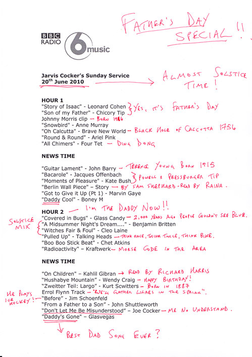 Sunday Service play list