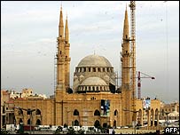 Beyrut'taki Muhammed Emin Camii 