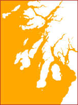 Map of the Argyll and Clyde islands