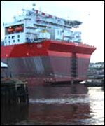 Bonga sails past North Shields