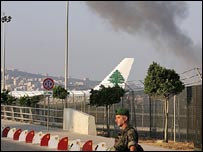Aeroporto, após ataque de Israel