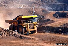 Tipper truck at an Australian mine