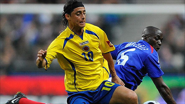 Giovanni Hernandez has played 35 matches for Colombia, scoring five times