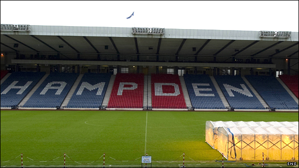 Hampden Stadium, where Jack and his St Mirren team-mates hope to win the Co-operative Insurance Cup final by beating Rangers