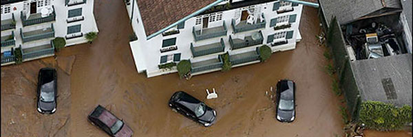 Flood water in Brazil