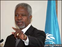 Kofi Annan, secretário-geral da ONU