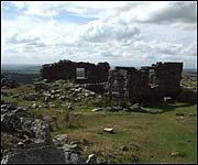A derelict building at Swelltor Quarry 