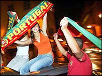 طرفداران خوشحال پرتغال