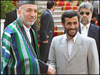 احمدي نژاد او کرزى په کابل کې