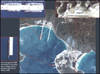 Căn cứ tàu ngầm hạt nhân Tam Á-hình của DigitalGlobe đăng trên Jane's Information Group