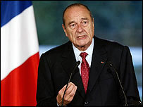 Fransa Cumhurbaşkanı Jacques Chirac 