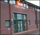 The main entrance at BBC Radio Cumbria on Annetwell Street, Carlisle