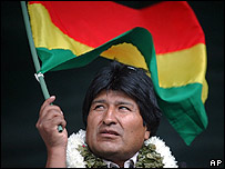 O presidente da Bolívia, Evo Morales