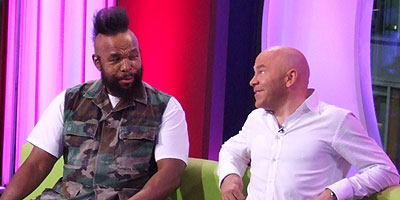 Mr T discussing Premium Bonds with Dom Littlewood