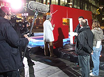 Preparing for tonight's show