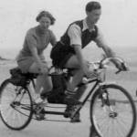 Me and my husband cycling in Norfolk at the start of the war Me and my husband cycling in Norfolk at the start of the war