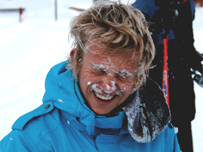 Jack Clinton eats the snow...Pic: Leigh Mytton
