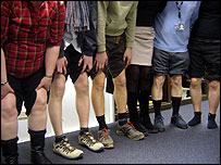 Who's who in the knobbly knees stakes? 