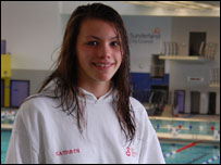 Kathryn at the Aquatic Centre