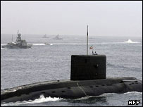 İran'ın Basra Körfezinde yaptığı bir tatbikat