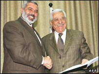 محمود عباس و اسماعيل هنيه