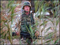 Soldado dos EUA em Bagdá