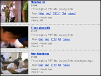 Hình tại YouTube