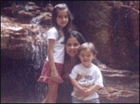 Promotora Eugênia Fávero com filhos Gabriela e Vinícius