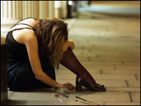 醉倒的英国女子