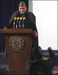 حامد کرزی، رئیس جمهور افغانستان