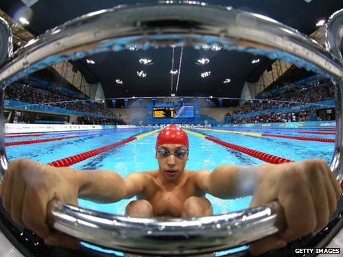 Jonathan Fox of Great Britain prepares to compete 