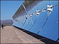 Mirrors. Image: Renewableenergyaccess.com