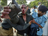 Lal Camii'ndeki patlamada yaralanan bir kişi