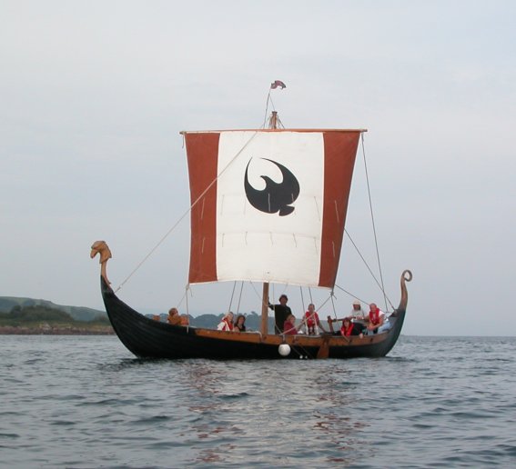 The Arran Viking longship sailing home from Largs