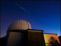 Comet over Sherwood Observatory