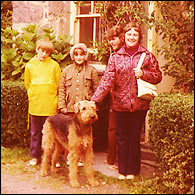 Rafters with his family on holiday in Wales