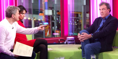 Jeremy Clarkson in the studio before filming began