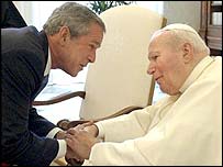 बुश और पोप