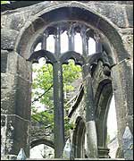 Heptonstall old parish church window