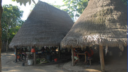 Achuar homes