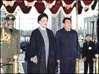 محمد خاتمی و نيازوف روسای جمهوری ايران و ترکمنستان