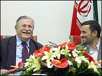 محمود احمدی نژاد و جلال طالبانی - عکس از آرشیو